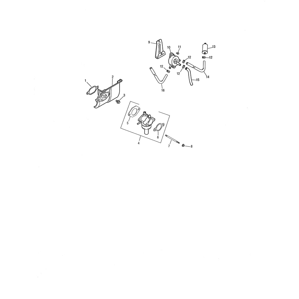 Fuel System 2 Diagram and Parts List for 13AP11CP756  Cub Cadet Lawn Tractor